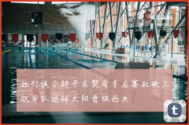 独行侠小胖子东契奇季后赛狂砍三双率队逆转太阳晋级西决