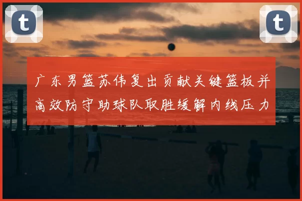 广东男篮苏伟复出贡献关键篮板并高效防守助球队取胜缓解内线压力